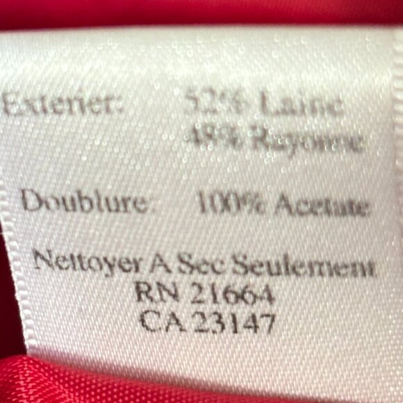 Talbots Wool Blend Red Blazer Size 10 P - Picture 9 of 9